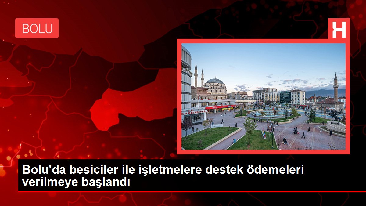Bolu’da besiciler ile işletmelere destek ödemeleri verilmeye başlandı