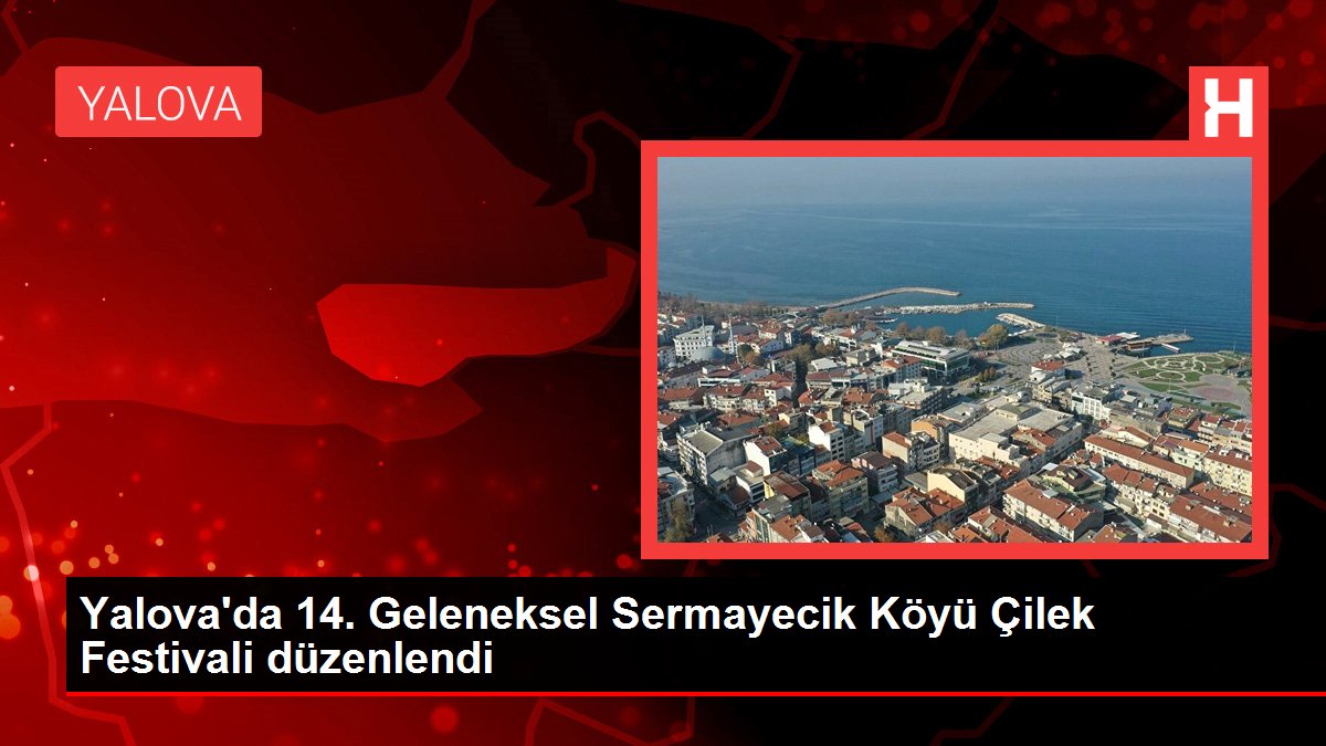 Yalova’da 14. Geleneksel Sermayecik Köyü Çilek Festivali düzenlendi