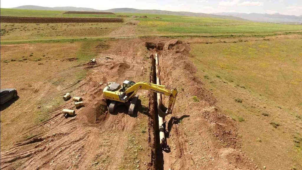Erzurum Sakalıkesik Ovası sulamasında çalışmalar devam ediyor