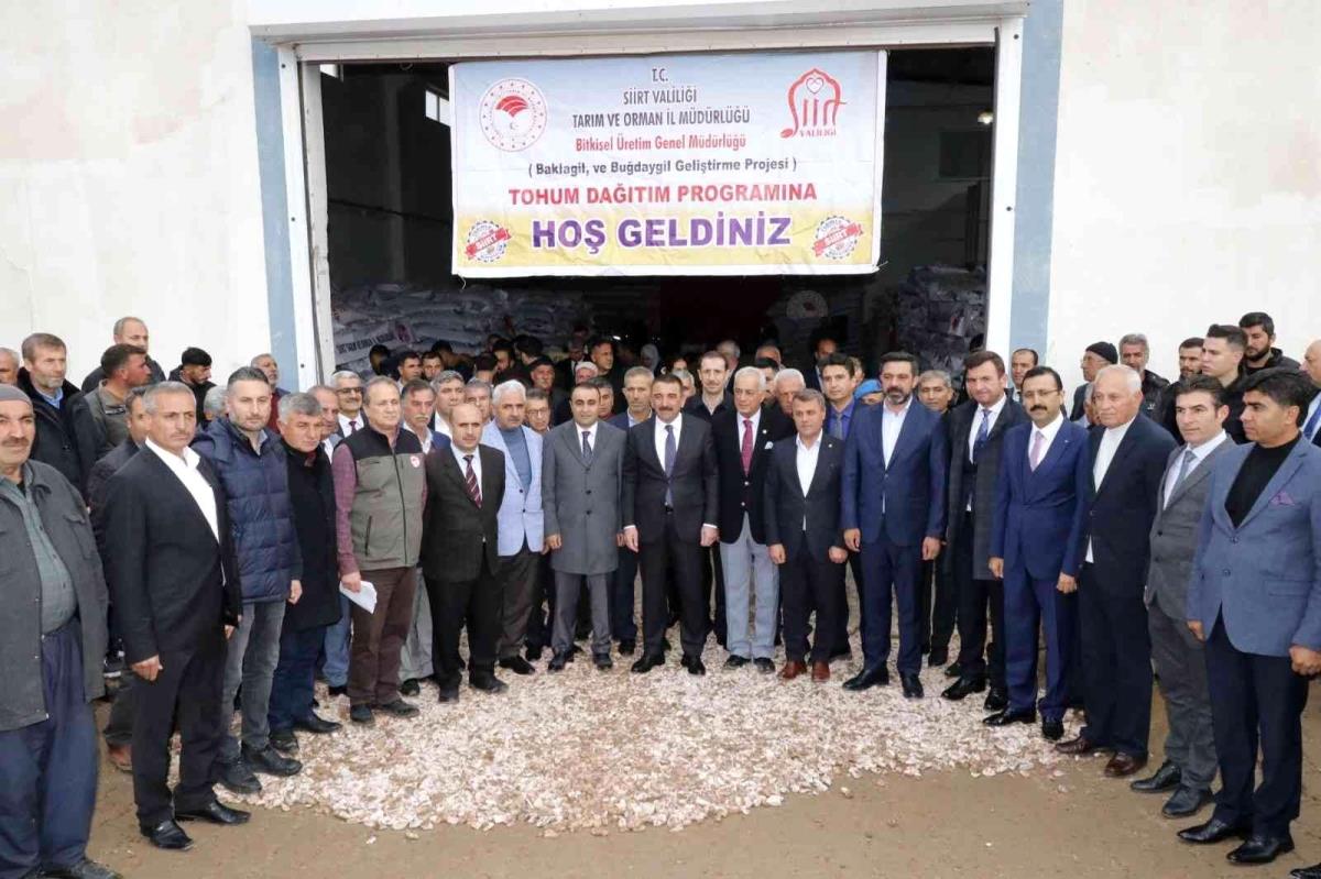 Siirt’te 523 çiftçiye 5 milyon lira değerinde 275 ton mercimek tohumu desteği verildi