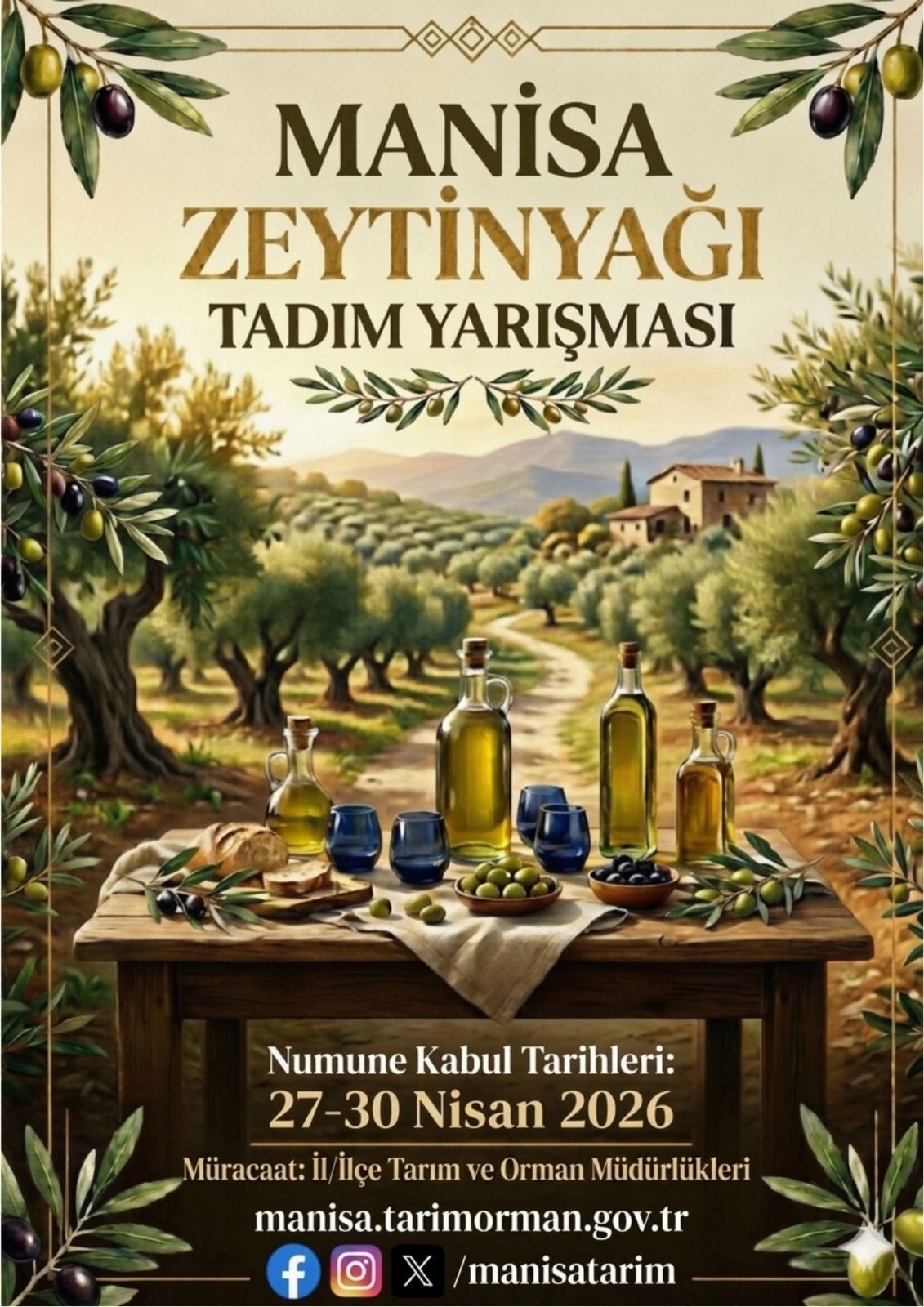 Manisa Natürel Sızma Zeytinyağı Tadım Yarışması